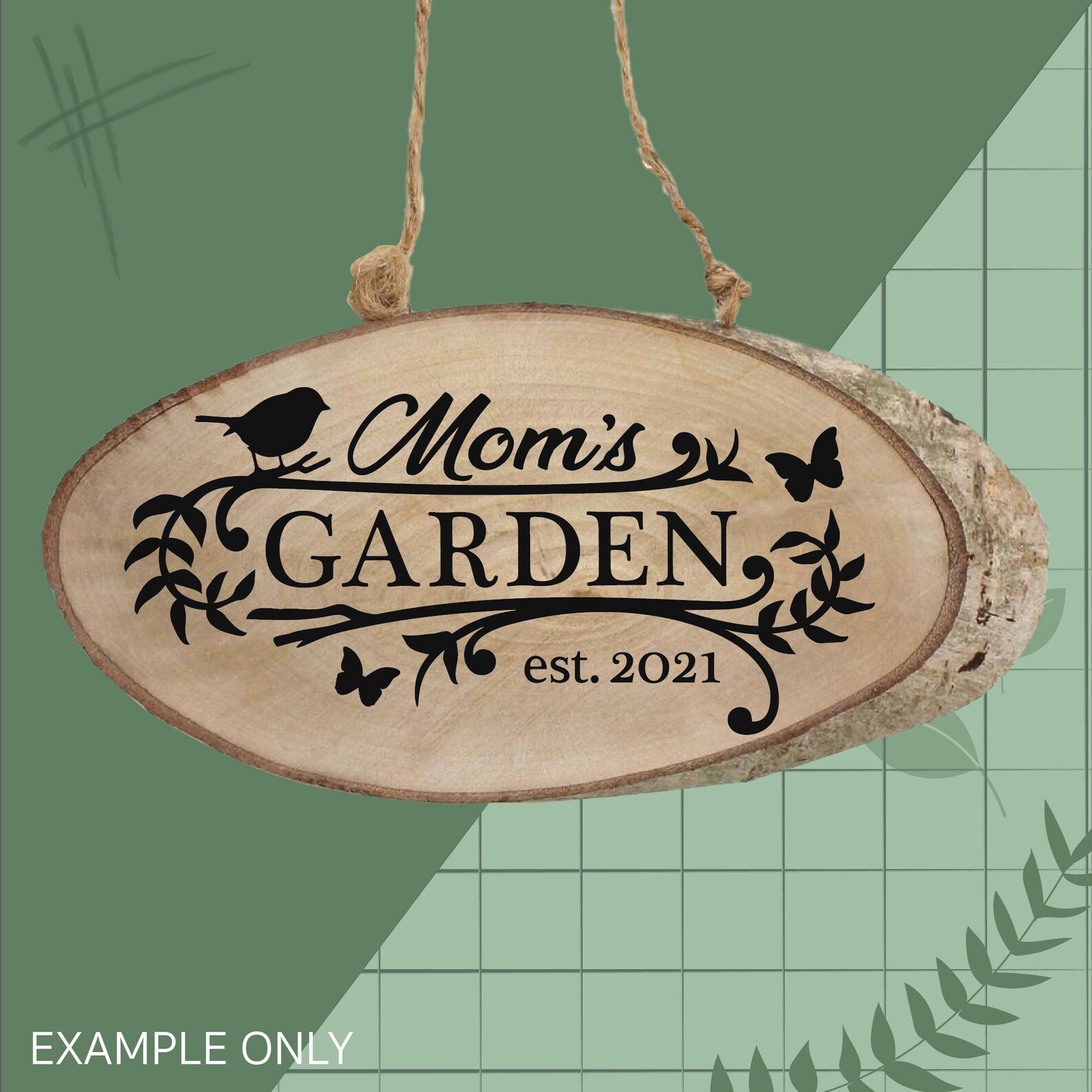 Garden Sign Svg Mom's Garden Sign Garden Flag Svg Etsy