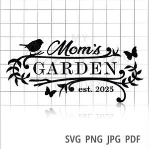 Gartenschild SVG, Mamas Gartenschild Garten Flagge SVG Downloads Gartendekoration SVG Frühling Clipart Frühlingszeichen SVG Gartenarbeit SVG-Dateien für Cricut
