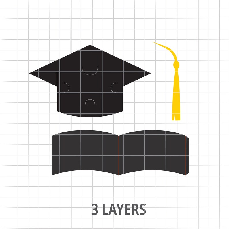 Graduation Gift Card Holder Svg Graduation Hat Svg Grad Gift Etsy