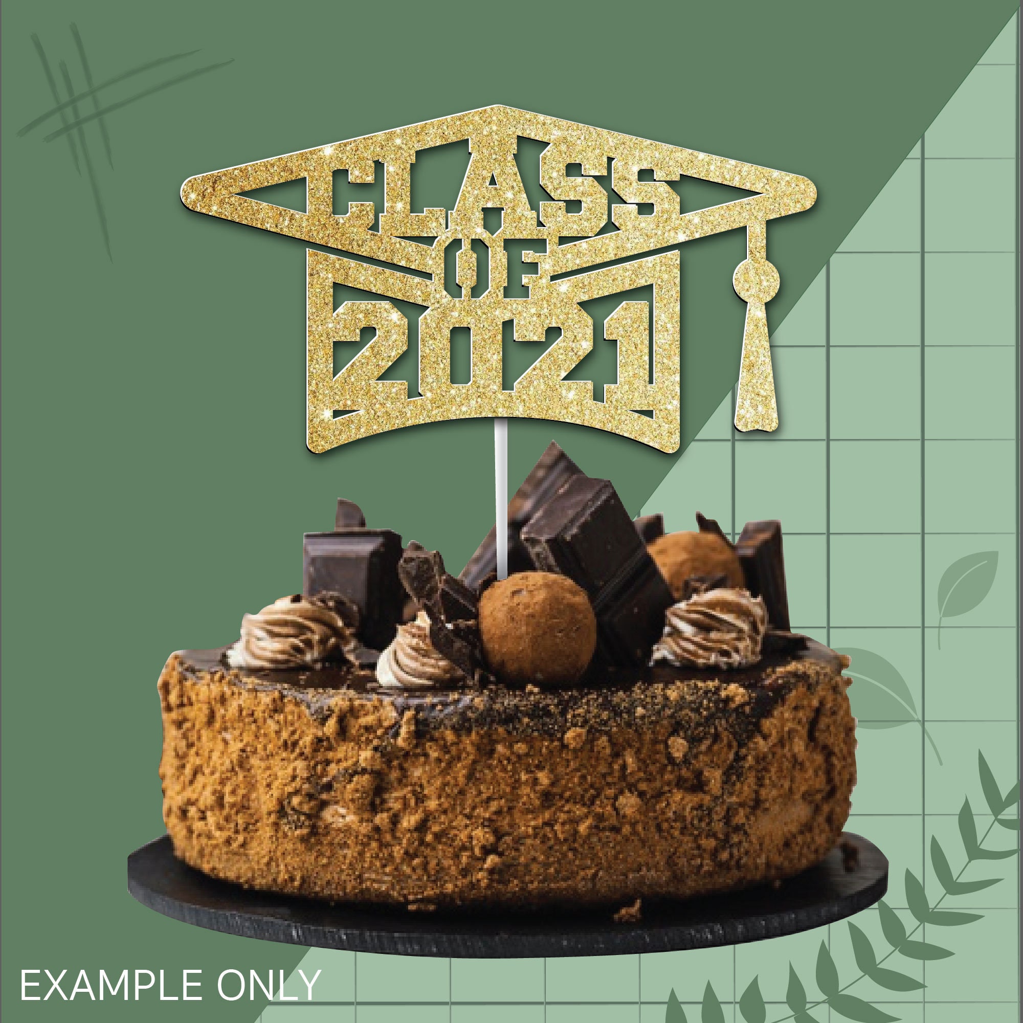 Download Class of 2021 Svg Graduation Cake Topper Svg Senior Class Svg | Etsy