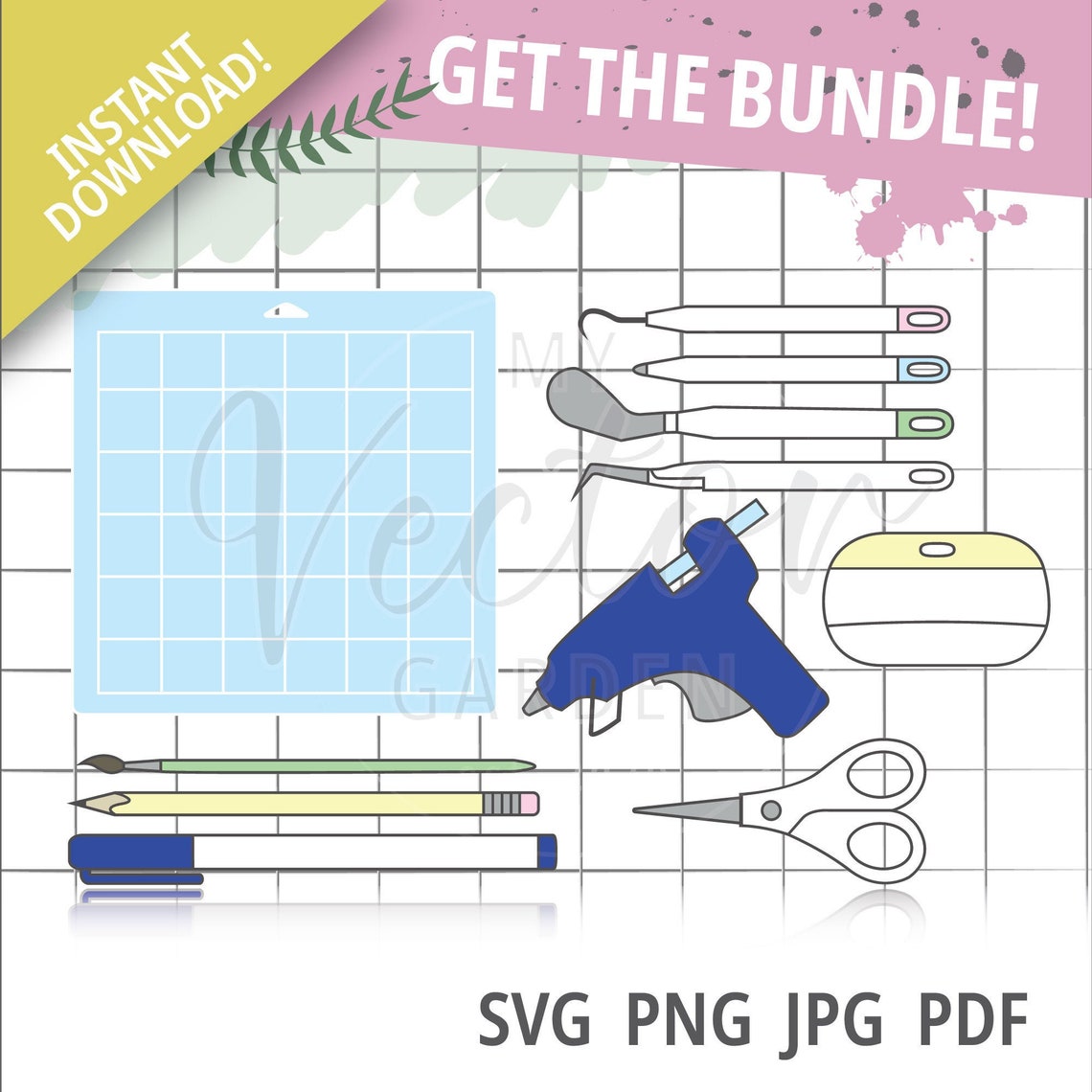 Crafting Tools Svg Craft Supplies Svg Cricut Tools Svg Craft Etsy