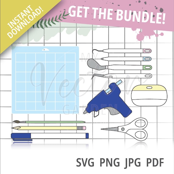 Crafting Tools SVG Bundle: Cricut & DIY Designs (Digital Download)