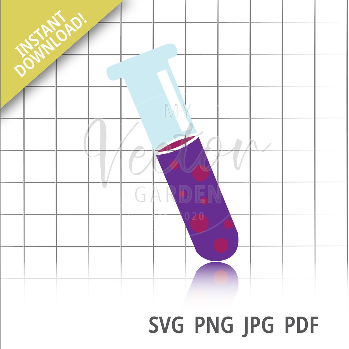 Test Tube Svg Glass Vile Image Test Tube Graphic Science Svg | Etsy