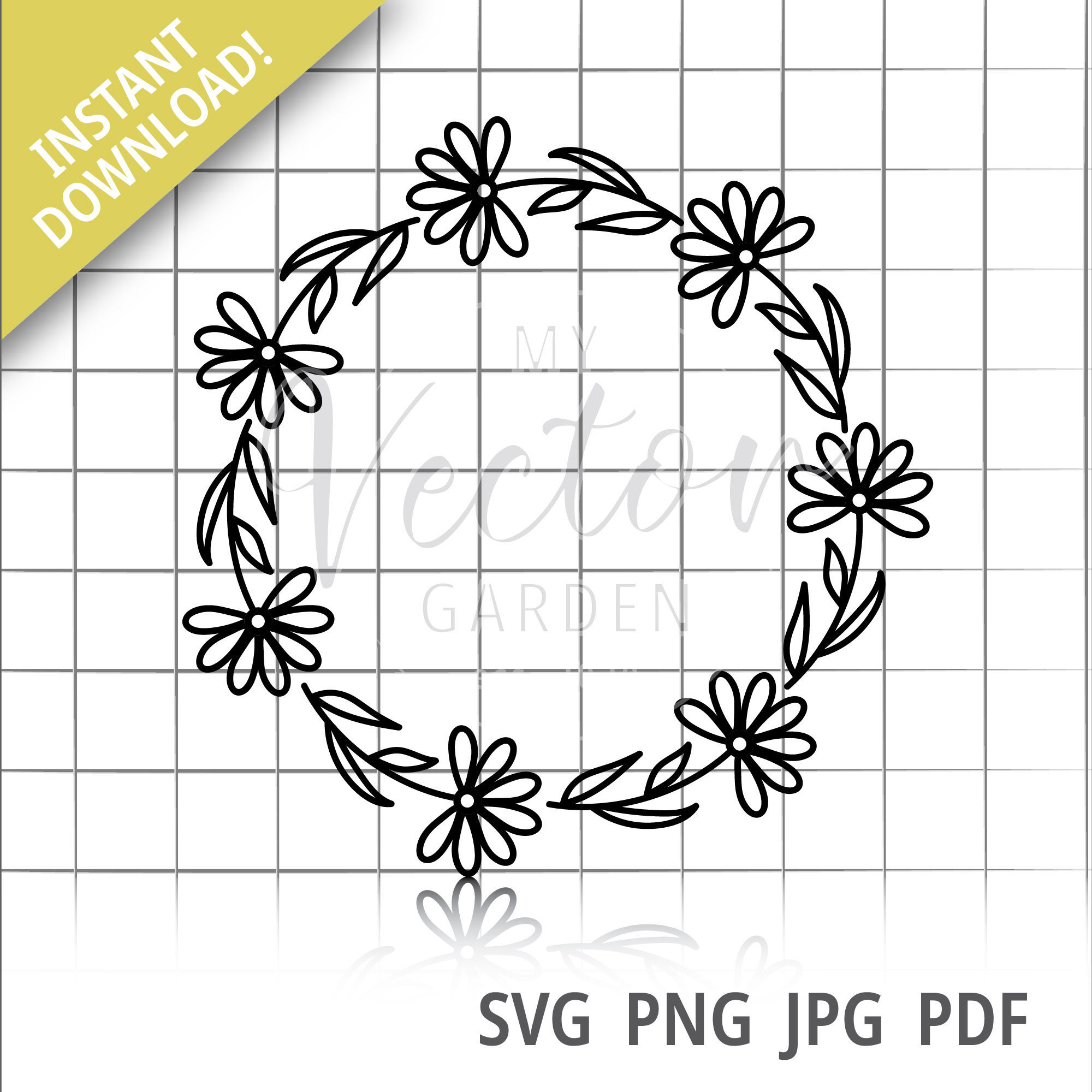 Rose Circle Frame Svg, Rose Svg, Wreath Svg, Flower Svg, Floral Svg - Crella