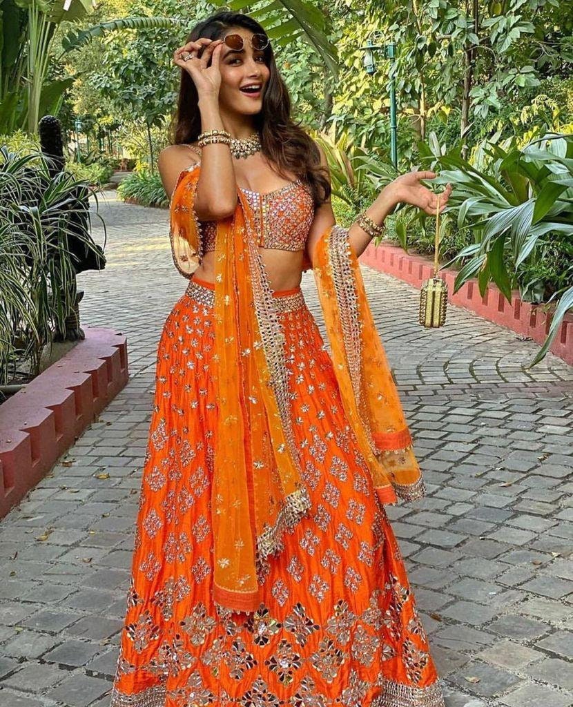 Orange Sabyasachi Designer Lehenga 
