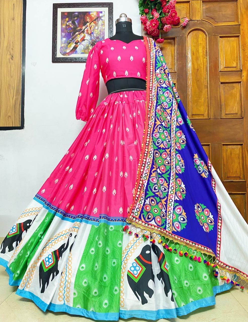dupatta styles for lehenga choli