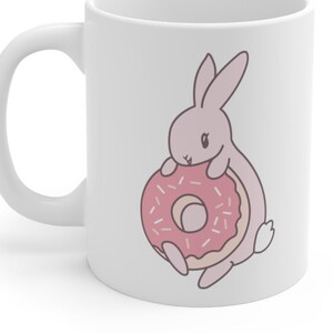 Sprinkles Bunny Donut Design ~ Mug