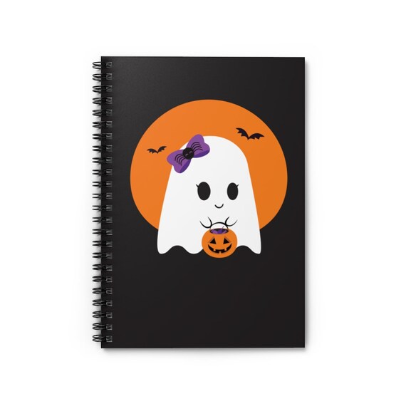 Cute Trick or Treat Ghost an Enchanting Lovely Daybook or Fun-Loving Reflective Journal.  Great Personal Organizer for Fall and Halloween