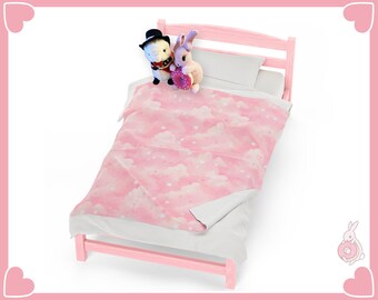 Cute Kawaii Pastel Pink Stars And Clouds ~ Velveteen Plush Blanket By Pinksprinklemagic. Luxury Snuggle, Cute Kawaii Anime Design, Cozy