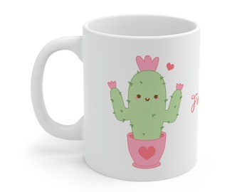 Free Hugs ~ Kawaii Girl Cactus ~ Mug