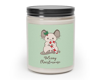 Merry Christmouse ~ Adorable Christmas Mouse ~ Scented Candle