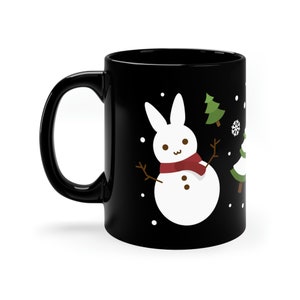 Cute Snow Bunny Pattern ~ Mug