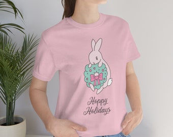 Hoppy Holidays ~ Kawaii Bunny Christmas ~ T-Shirt