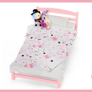 Formes géométriques roses abstraites des années 80, nostalgie ~ Couverture en velours côtelé par Pinksprinklemagic. Câlins luxueux, dessins animés kawaii mignons, automne douillet