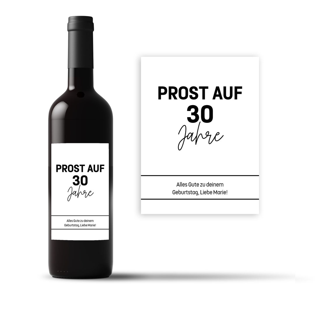 30 Geburtstag Personalisiertes personalisiertes