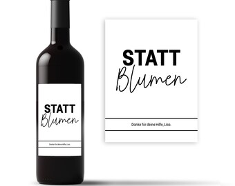 Birthday gift I Personalized wine label I Gift thank you I best friend I colleague I colleague I wine I retirement