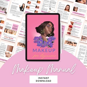 Make-up handleiding e-boek make-up gids voor beginners make-up training pdf mua afdrukbare gids make-up grafieken oogschaduw gezicht make-up e-boek