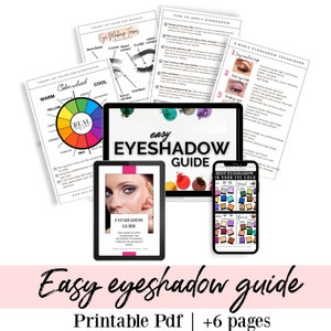 Guía de maquillaje de ojos, Guía de sombras de ojos, Manual de maquilladora, Manual de maquillaje de ojos, pdf, Términos de maquillaje de ojos, Entrenamiento de sombras de ojos, guía de maquillaje