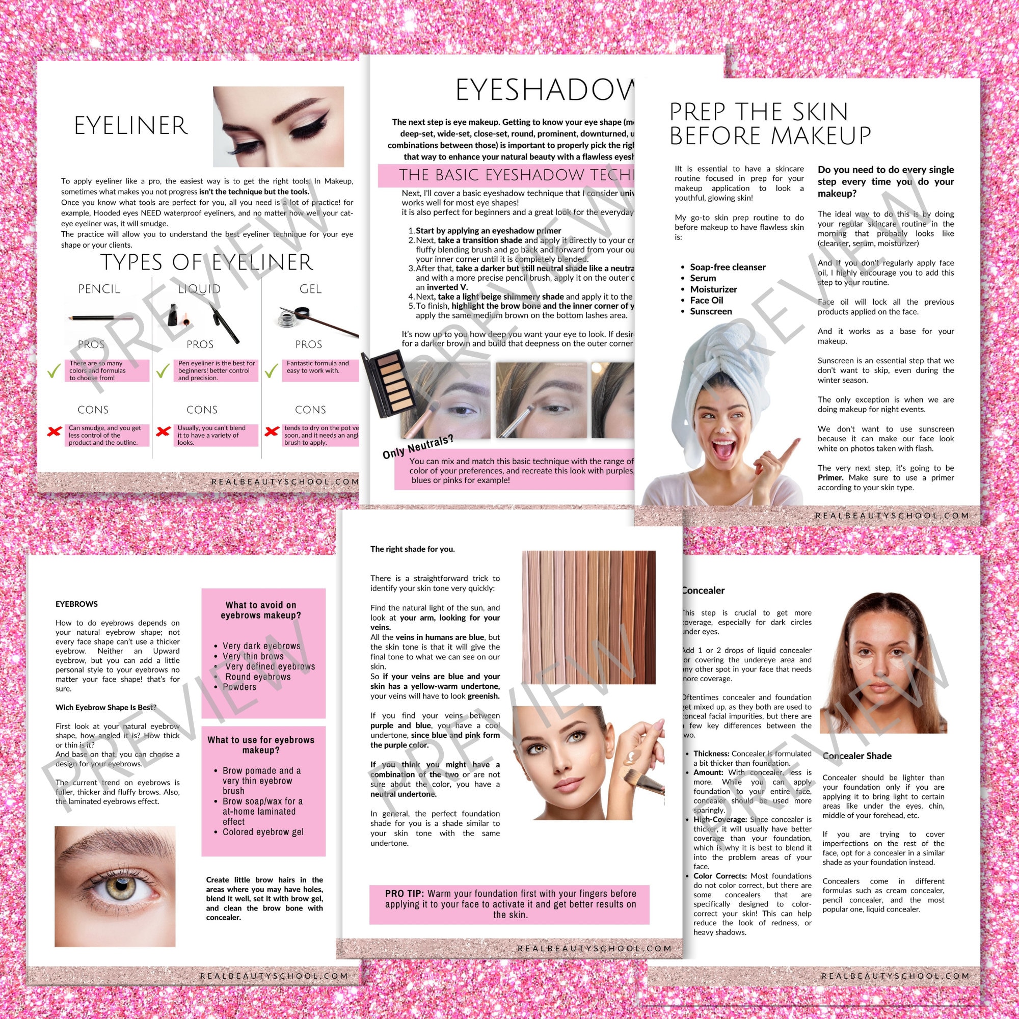 Makeup Manual Ebook Makeup Guide for Beginners Makeup Training Pdf Mua ...