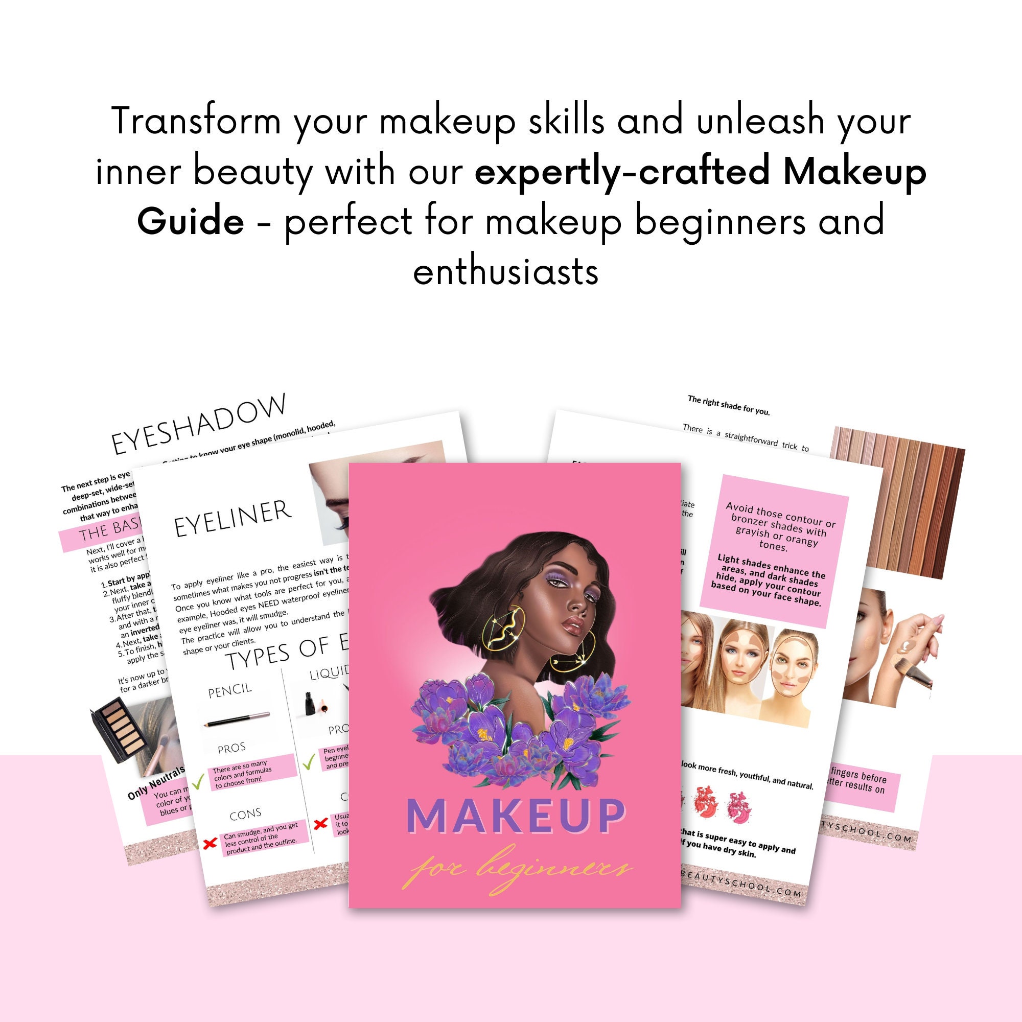 Makeup Manual Ebook Makeup Guide for Beginners Makeup Training Pdf Mua ...