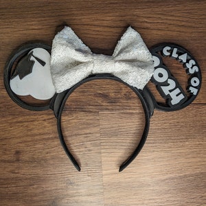 Graduation Class of 2024 3D Printed Ears Headband