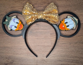 Safari Ducks Mouse Ears | Interchangeable 3D Printed Headband | Park Accessory | Gift for Disney Fans | Animal Kingdom Accessory