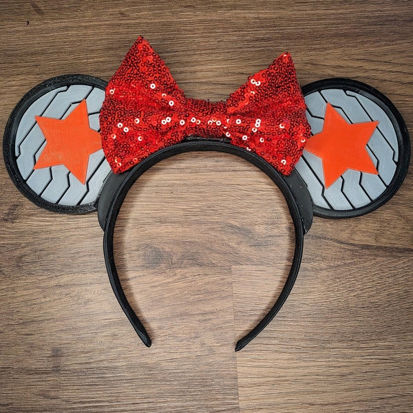 Winter Soldier 3D Printed Mouse Ear Headband