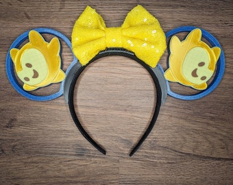 Gold Star Mouse Ears | Interchangeable 3D Printed Headband | Park Accessory | Gift for Disney Fans