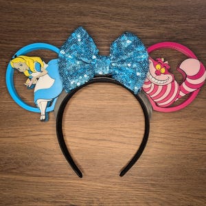 Wonderland Tea Time Mouse Ears | Interchangeable 3D Printed Headband | Park Accessory | Gift for Disney Fans