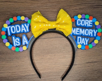 Core Memory Day 3D Mouse Print Ear - Interchangeable