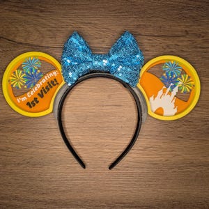 First Visit Mouse Ears | Interchangeable 3D Printed Headband | Park Accessory | Gift for Disney Fans