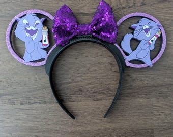 Potion Gone Wrong Kitty Mouse Ears | Interchangeable 3D Printed Headband | Park Accessory | Gift for Disney Fans | Villain