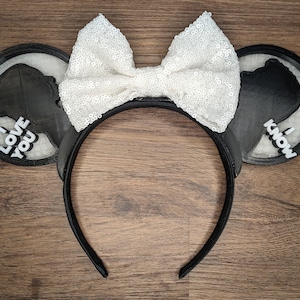 Star Crossed Lovers Mouse Ears | Interchangeable 3D Printed Headband | Park Accessory | Gift for Disney Fans | Gift for Star Wars Fans