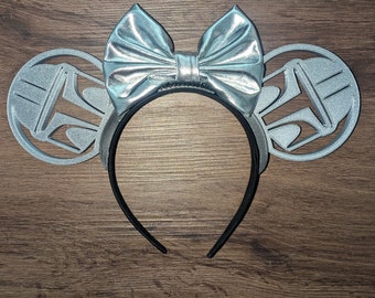 Bounty Hunter Mouse Ears | Interchangeable 3D Printed Headband | Park Accessory | Gift for Disney Fans | Hollywood Studios Accessory