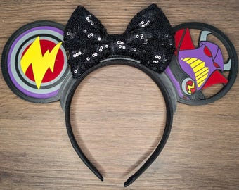 Galactic Space Villain Mouse Ears | Interchangeable 3D Printed Headband | Park Accessory | Gift for Disney Fans