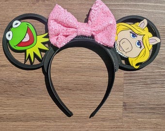 Sassy Showbiz Duo Mouse Ears | Interchangeable 3D Printed Headband | Disney Park Accessory |Gifts for Disney Fans | Muppets