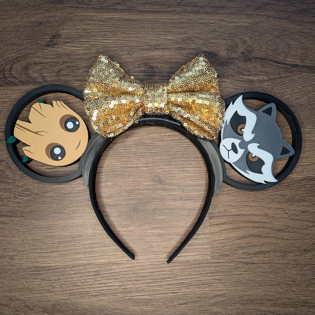 Galactic Besties 3D Print Mouse Ears Headband - Interchangeable - Etsy