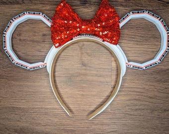 Monorail Mouse Ears | Interchangeable 3D Printed Headband | Park Accessory | Gift for Disney Fans