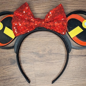 Super Family Mouse Ears | Interchangeable 3D Printed Headband | Park Accessory | Gift for Disney Fans | Superheros | Hollywood Studios Ears