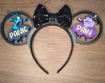 Underworld Sidekicks Mouse Ears | Interchangeable 3D Printed Headband | Park Accessory | Gift for Disney Fans | Villains