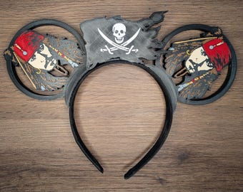 Savvy Sea Captain Mouse Ears | Interchangeable 3D Printed Headband | Park Accessory | Gift for Disney Fans