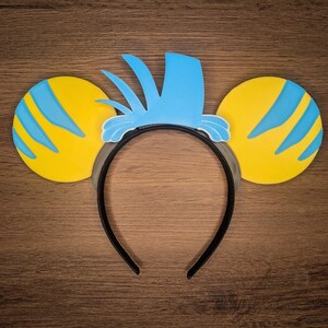 Yellow Tang Pal Mouse Ears | Interchangeable 3D Printed Headband | Park Accessory | Gift for Disney Fans | Princess Sidekick