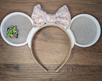 Pin Trading Mouse Ears | Interchangeable 3D Printed Headband | Park Accessory | Gift for Disney Fans