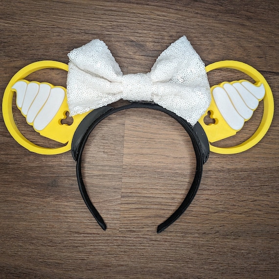 Dole Whip Mouse Ears | Interchangeable 3D Printed Headband  display picture 3