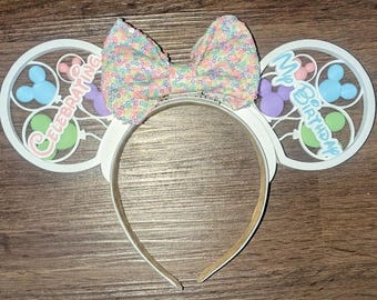 Celebrating Birthday Balloons Mouse Ears | Interchangeable 3D Printed Headband | Park Accessory | Gift for Disney Fans | Birthday Gift