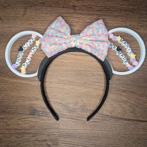 Friendship Bracelet Mouse Ears Headband