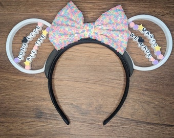 Friendship Bracelet Mouse Ears | 3D Printed Interchangeable Disney Headband | Park Outfit Accessory | Gift for Disney Fans