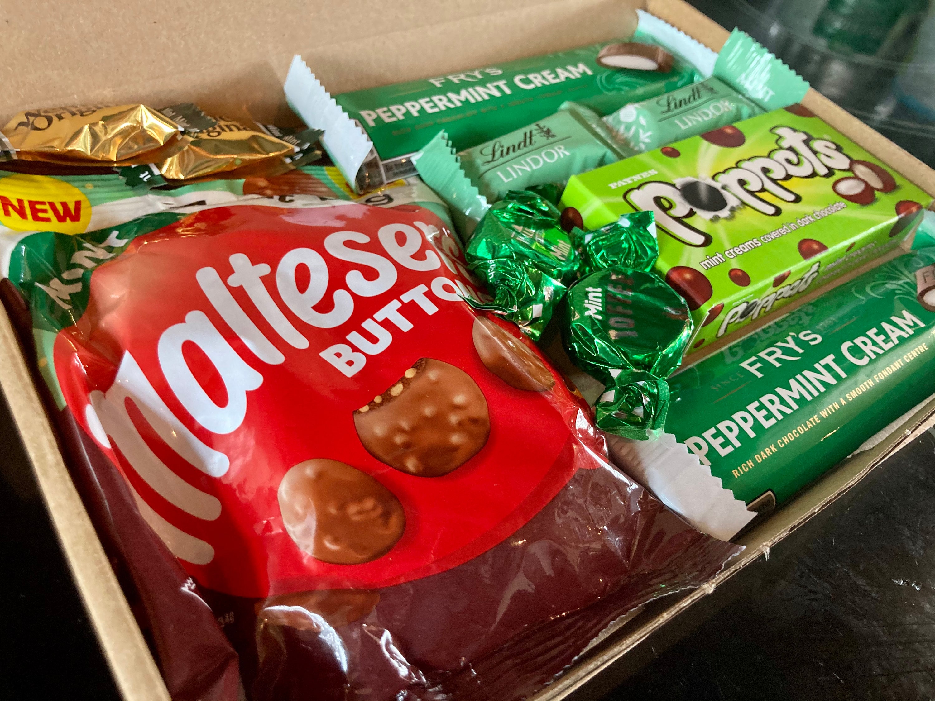 Caja de chocolate de menta / Golosinas de chocolate de menta / Etsy