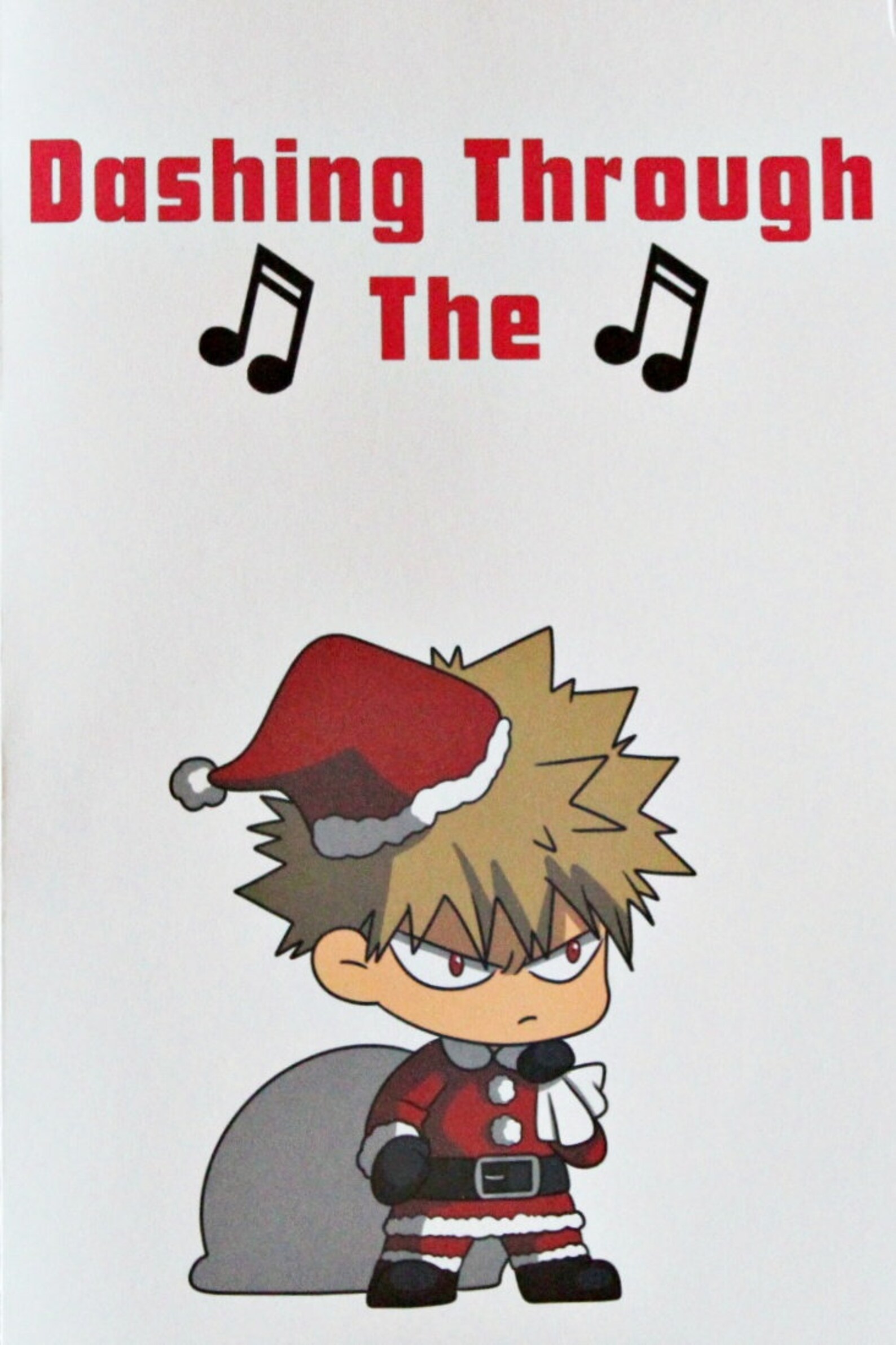 My Hero Academia Bakugou Katsuki Funny Christmas Holiday Card | Etsy