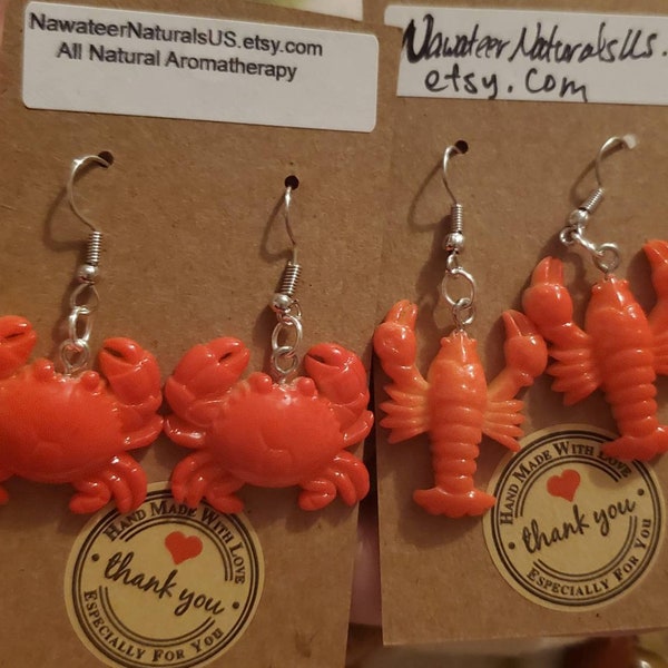 Lobster Earrings Etsy